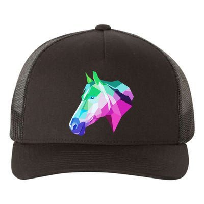 Cool Geometric Horse Yupoong Adult 5-Panel Trucker Hat