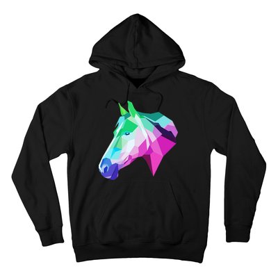 Cool Geometric Horse Hoodie