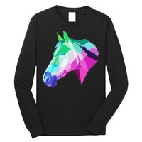 Cool Geometric Horse Long Sleeve Shirt