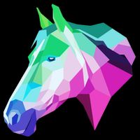 Cool Geometric Horse Sustainable Beanie