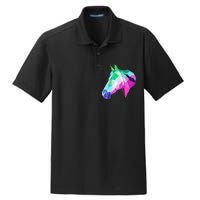 Cool Geometric Horse Dry Zone Grid Polo