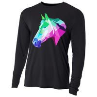 Cool Geometric Horse Cooling Performance Long Sleeve Crew