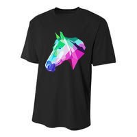 Cool Geometric Horse Youth Performance Sprint T-Shirt