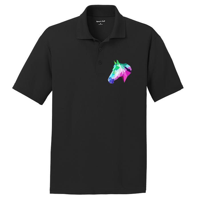 Cool Geometric Horse PosiCharge RacerMesh Polo