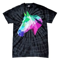 Cool Geometric Horse Tie-Dye T-Shirt