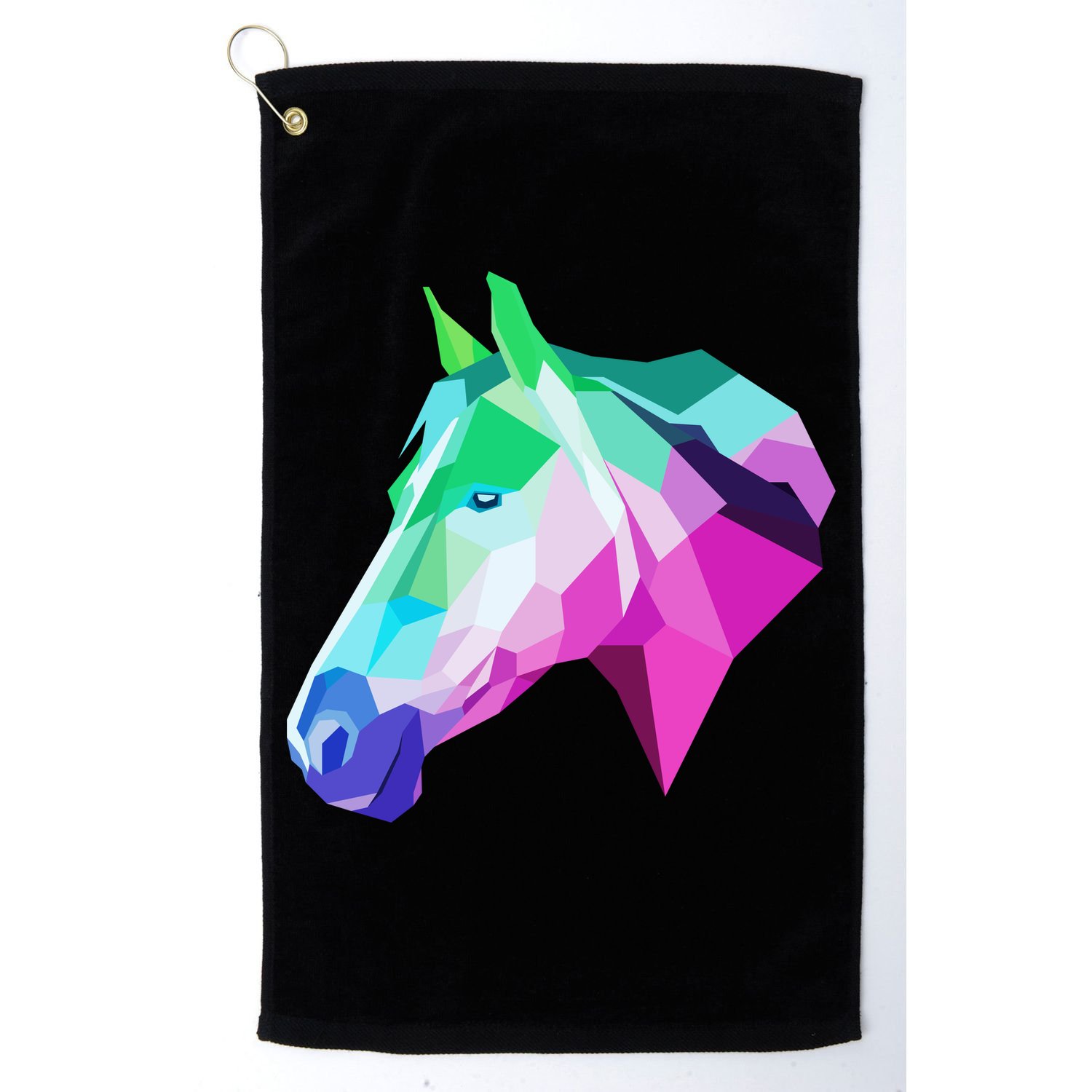 Cool Geometric Horse Golf Towel