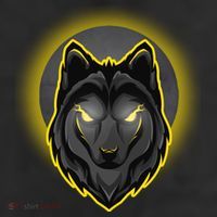 Cool Ghost Wolf Glowing Moon 11oz C Handle Ceramic Mug
