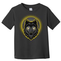 Cool Ghost Wolf Glowing Moon Toddler T-Shirt