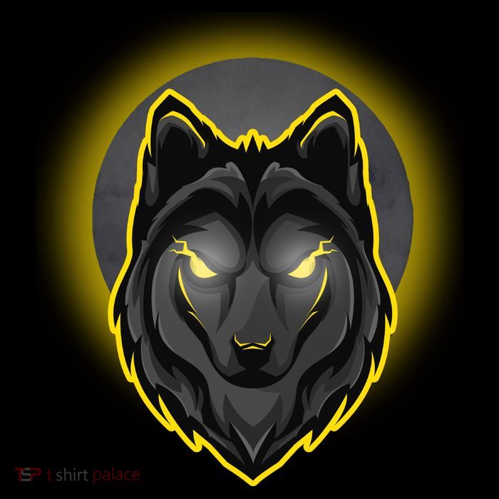 Cool Ghost Wolf Glowing Moon Zip Tote Bag