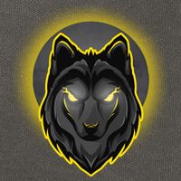 Cool Ghost Wolf Glowing Moon Cotton Canvas Backpack