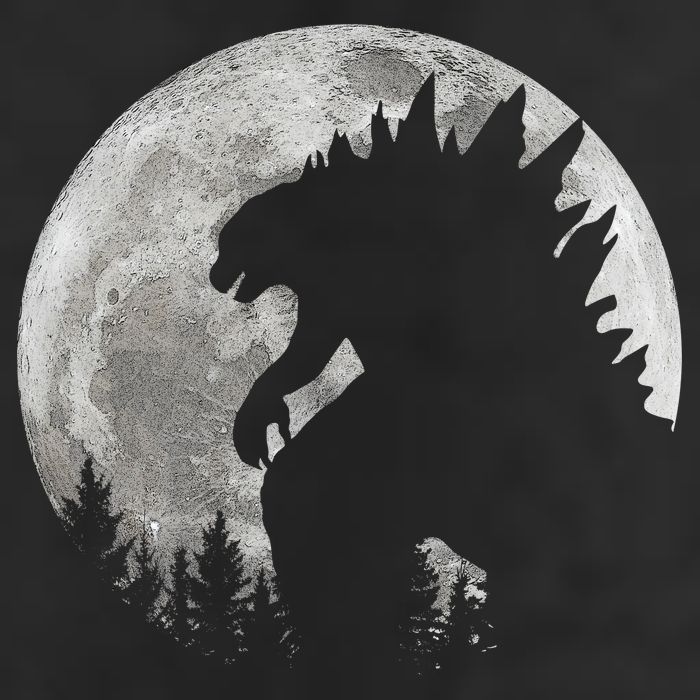 Cool Monster Full Moon Garment-Dyed Heavyweight T-Shirt
