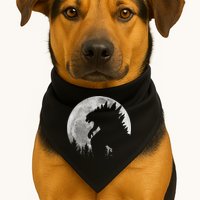 Cool Monster Full Moon USA-Made Doggie Bandana