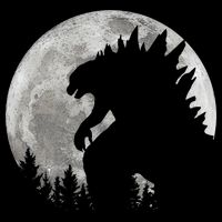 Cool Monster Full Moon USA-Made Doggie Bandana