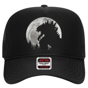 Cool Monster Full Moon High Crown Mesh Back Trucker Hat