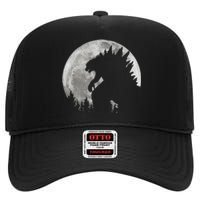 Cool Monster Full Moon High Crown Mesh Back Trucker Hat