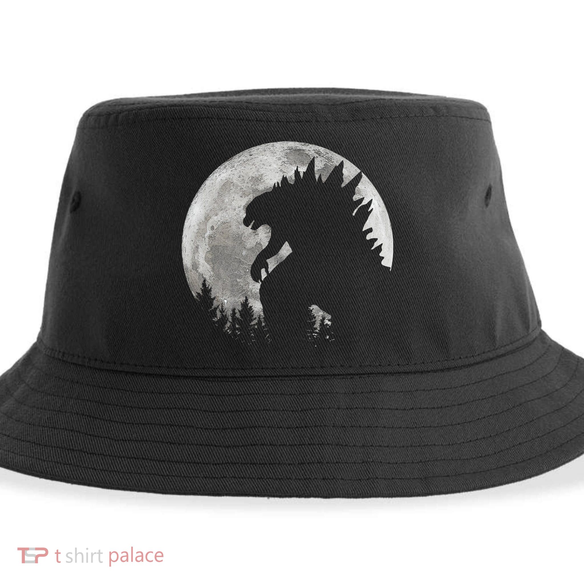 Cool Monster Full Moon Sustainable Bucket Hat