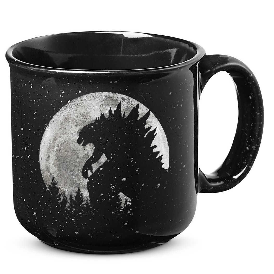 Cool Monster Full Moon 15oz Campfire Ceramic Mug