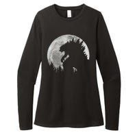 Cool Monster Full Moon Womens CVC Long Sleeve Shirt