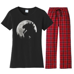 Cool Monster Full Moon Women's Flannel Pajama Set