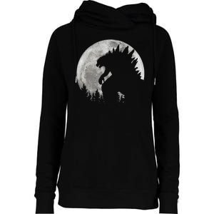 Cool Monster Full Moon Womens Funnel Neck Pullover Hood