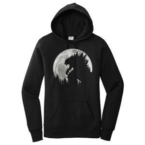 Cool Monster Full Moon Women's Pullover Hoodie