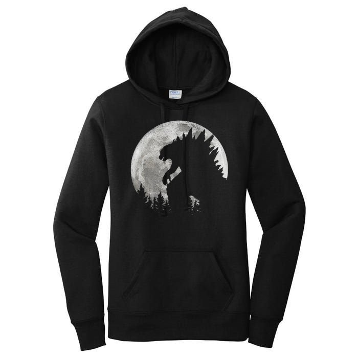 Cool Monster Full Moon Women's Pullover Hoodie