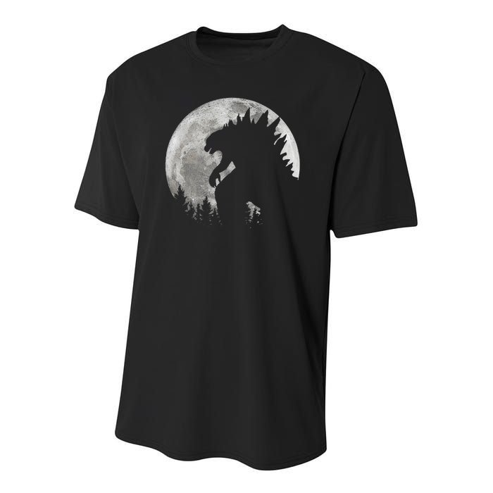 Cool Monster Full Moon Youth Performance Sprint T-Shirt