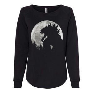 Cool Monster Full Moon Womens California Wash Sweatshirt