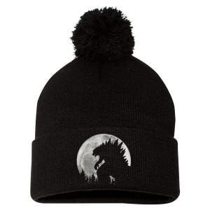 Cool Monster Full Moon Pom Pom 12in Knit Beanie