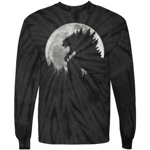 Cool Monster Full Moon Tie-Dye Long Sleeve Shirt