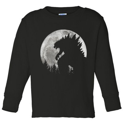 Cool Monster Full Moon Toddler Long Sleeve Shirt