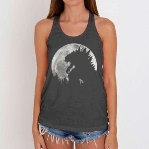 Cool Monster Full Moon Women's Knotted Racerback Tank