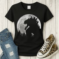 Cool Monster Full Moon Womens T-Shirt