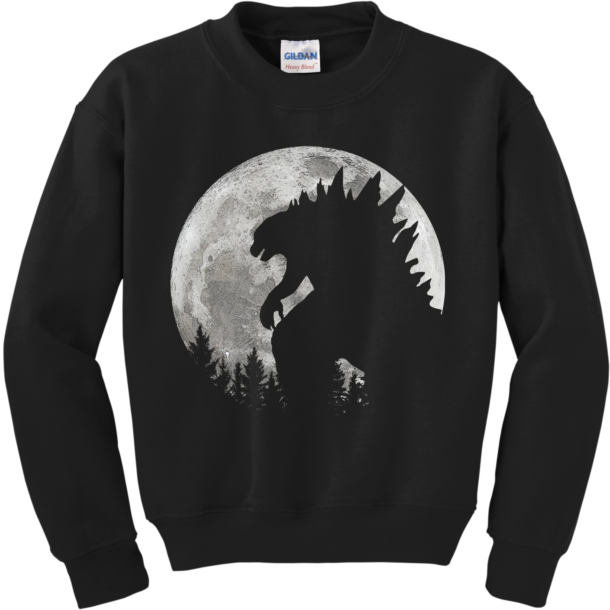 Cool Monster Full Moon Kids Sweatshirt