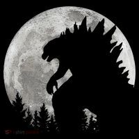 Cool Monster Full Moon Kids T-Shirt