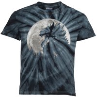 Cool Monster Full Moon Kids Tie-Dye T-Shirt