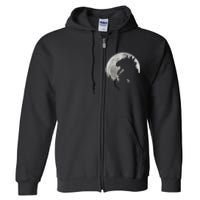 Cool Monster Full Moon Full Zip Hoodie