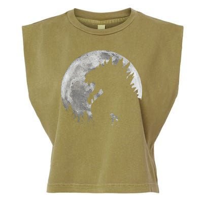 Cool Monster Full Moon Garment-Dyed Women's Muscle Tee