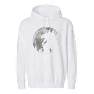 Cool Monster Full Moon Garment-Dyed Fleece Hoodie