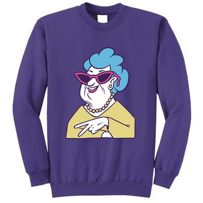 Cool Grandma Peace Sign Sweatshirt