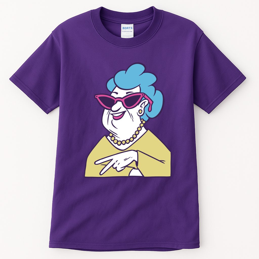 Cool Grandma Peace Sign Tall T-Shirt
