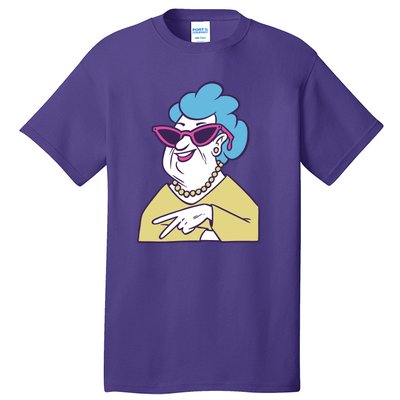 Cool Grandma Peace Sign Tall T-Shirt