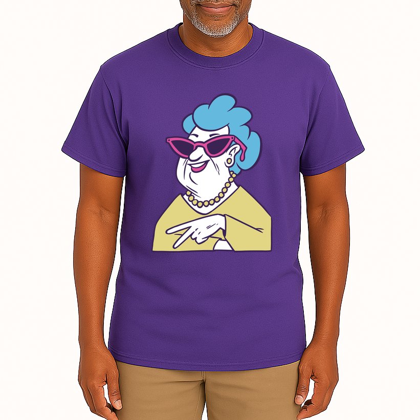 Cool Grandma Peace Sign Tall T-Shirt