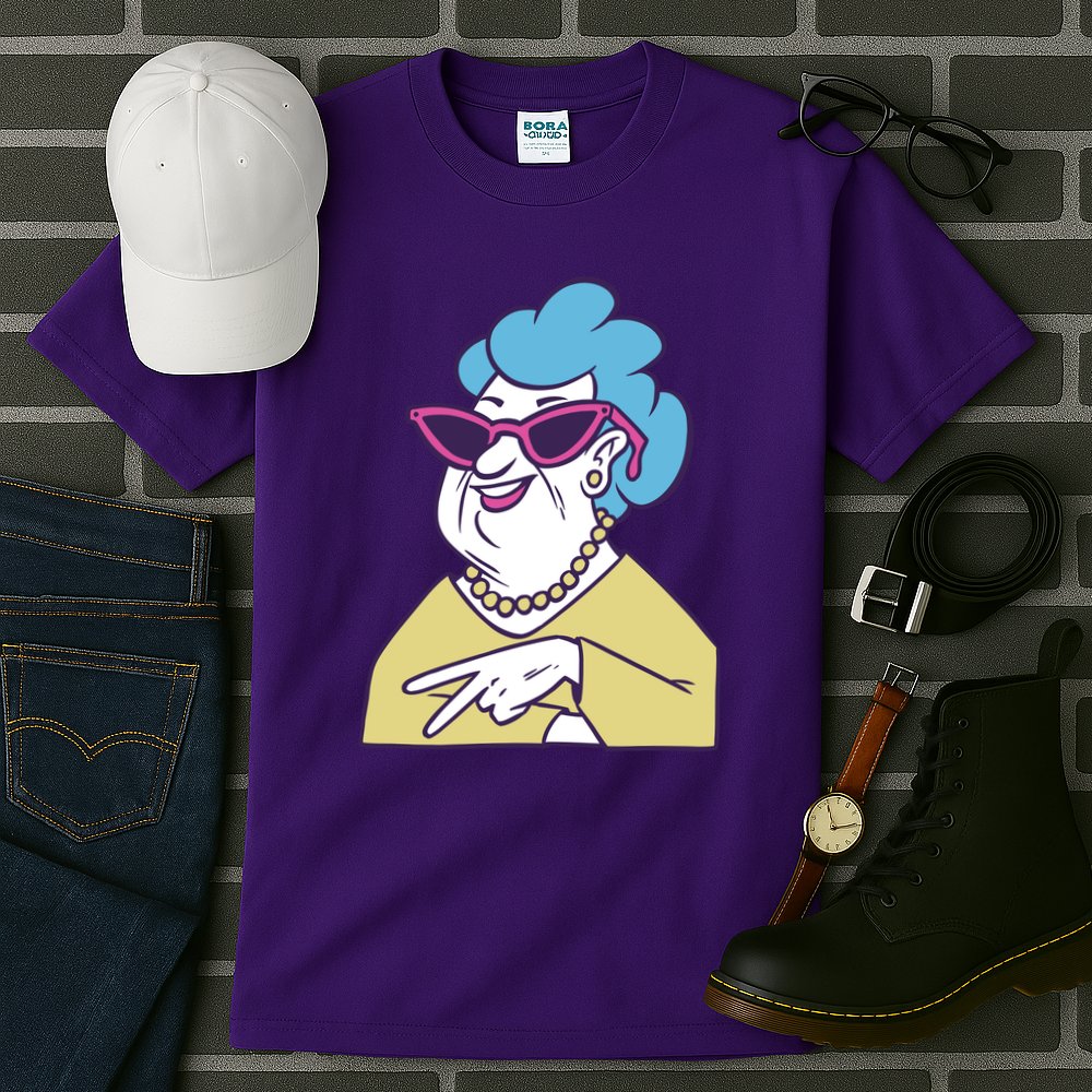 Cool Grandma Peace Sign Tall T-Shirt