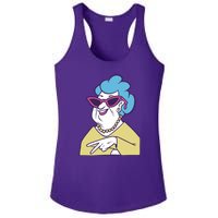 Cool Grandma Peace Sign Ladies PosiCharge Competitor Racerback Tank