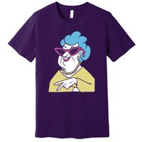 Cool Grandma Peace Sign Premium T-Shirt