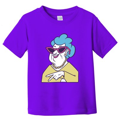 Cool Grandma Peace Sign Toddler T-Shirt