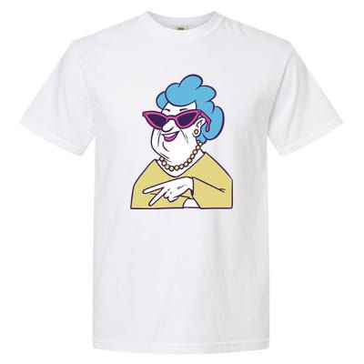 Cool Grandma Peace Sign Garment-Dyed Heavyweight T-Shirt