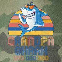 Cool Grandpa Shark Doo Doo Doo Legacy Tie Dye Trucker Hat