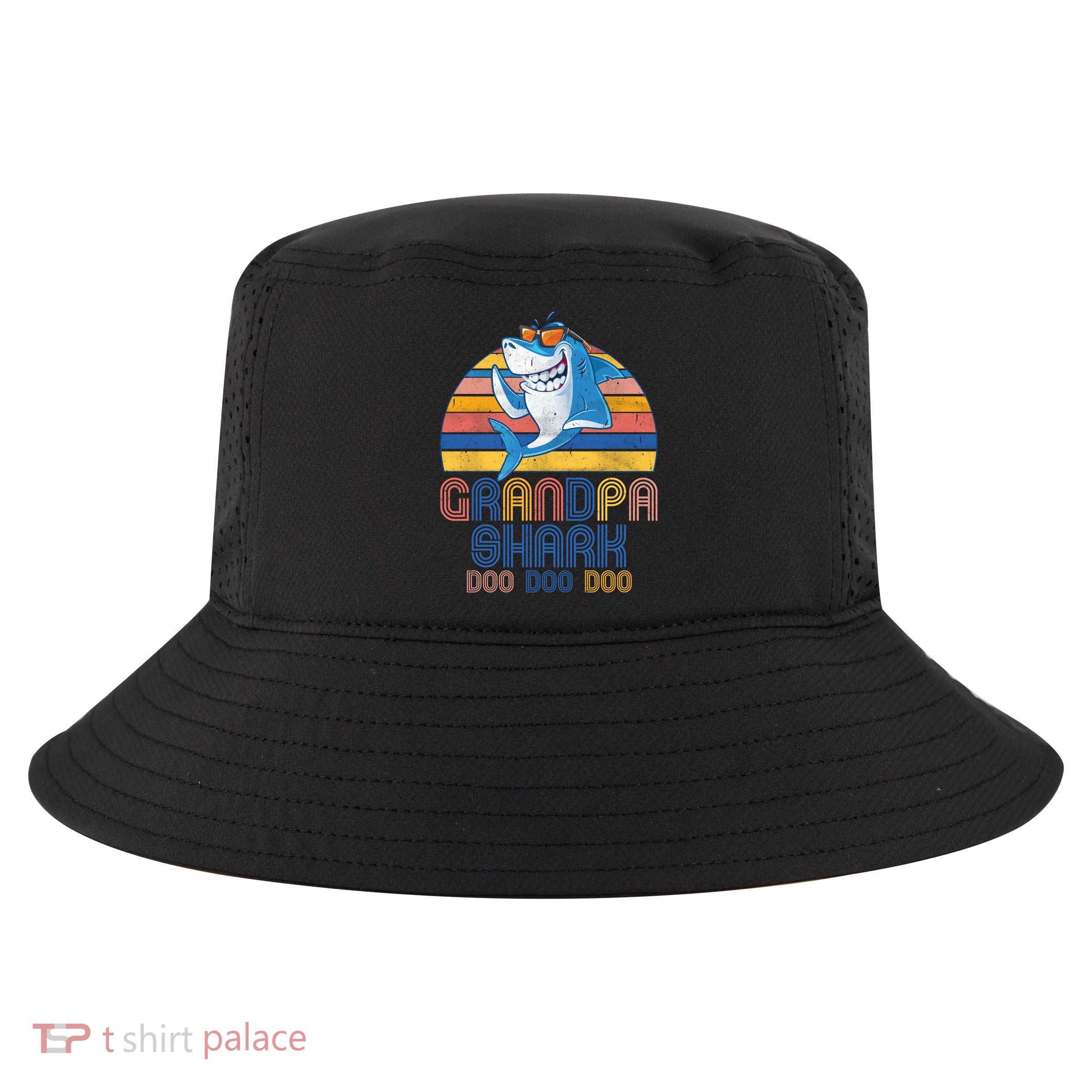 Cool Grandpa Shark Doo Doo Doo Cool Comfort Performance Bucket Hat